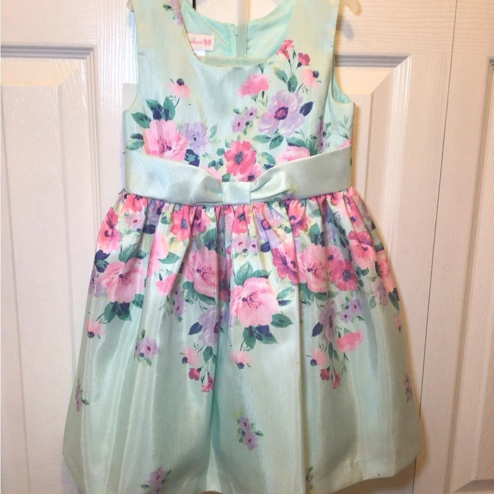 Bonnie Jean Toddler Girls Floral Printed Dress and Cardigan Set Size 3T
